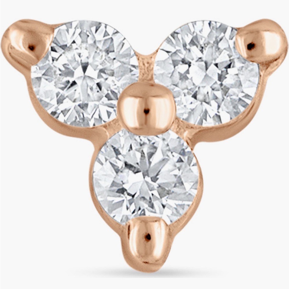Maria Tash Diamond Trinity Threaded Stud Earring,… - image 2